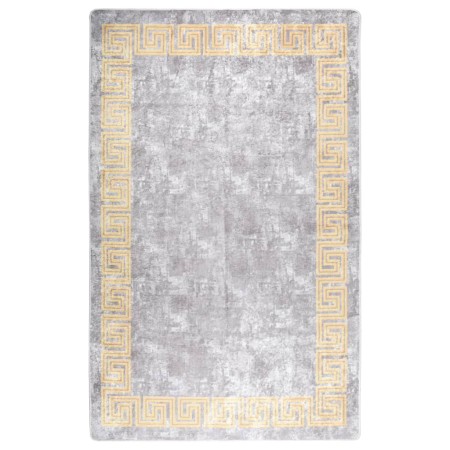 Grauer rutschfester waschbarer Teppich 80x150 cm von vidaXL, Teppiche - Ref: Foro24-337934, Preis: 29,66 €, Rabatt: %