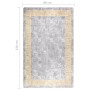 Alfombra lavable antideslizante gris 80x150 cm de vidaXL, Alfombras - Ref: Foro24-337934, Precio: 29,66 €, Descuento: %