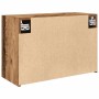 Mueble de pared baño madera ingeniería envejecida 60x25x40 cm