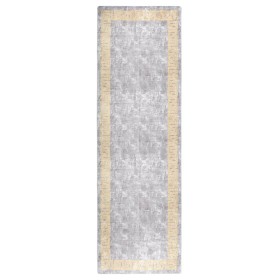 Grauer rutschfester waschbarer Teppich 80x300 cm von vidaXL, Teppiche - Ref: Foro24-337935, Preis: 41,89 €, Rabatt: %