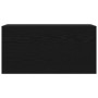 Mueble de pared de baño madera ingeniería negro 80x25x40 cm