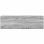 Armario de pared baño madera ingeniería gris sonoma 100x25x30cm