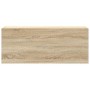 Mueble de pared baño madera ingeniería roble sonoma 100x25x40cm