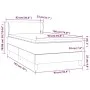 Box spring bed with dark brown fabric mattress 90x190 cm by vidaXL, Beds and slatted bases - Ref: Foro24-3126048, Price: 301,...