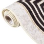 Alfombra lavable antideslizante beige claro 80x300 cm