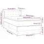 Box spring bed with cream fabric mattress 90x190 cm by vidaXL, Beds and slatted bases - Ref: Foro24-3126530, Price: 329,91 €,...