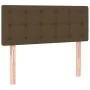 Box spring bed with dark brown fabric mattress 90x190 cm by vidaXL, Beds and slatted bases - Ref: Foro24-3126528, Price: 290,...