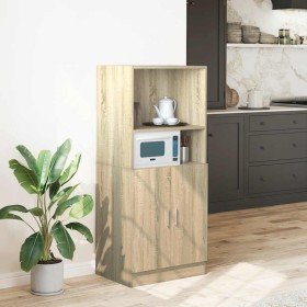 Mueble de cocina madera ingeniería roble sonoma 57x41,5x131,5cm