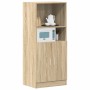 Mueble de cocina madera ingeniería roble sonoma 57x41,5x131,5cm
