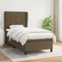 Box spring bed with dark brown fabric mattress 90x190 cm by vidaXL, Beds and slatted bases - Ref: Foro24-3127928, Price: 337,...