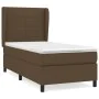 Box spring bed with dark brown fabric mattress 90x190 cm by vidaXL, Beds and slatted bases - Ref: Foro24-3127928, Price: 337,...
