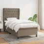 Box spring bed with taupe gray fabric mattress 90x190 cm by vidaXL, Beds and slatted bases - Ref: Foro24-3128169, Price: 400,...