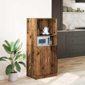 Mueble de cocina madera ingeniería envejecida 57x41,5x131,5 cm