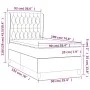 Box spring bed with taupe gray fabric mattress 90x190 cm by vidaXL, Beds and slatted bases - Ref: Foro24-3128169, Price: 400,...