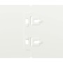 Bordes para césped 10 uds acero laminado frío blanco 10x103 cm