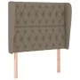 Cama box spring con colchón tela gris taupe 90x190 cm de vidaXL, Camas y somieres - Ref: Foro24-3128729, Precio: 382,72 €, De...