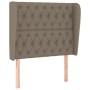 Cama box spring con colchón tela gris taupe 90x190 cm de vidaXL, Camas y somieres - Ref: Foro24-3128729, Precio: 380,59 €