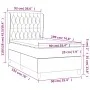 Box spring bed with taupe gray fabric mattress 90x190 cm by vidaXL, Beds and slatted bases - Ref: Foro24-3128729, Price: 401,...