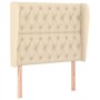 Cama box spring con colchón tela color crema 90x190 cm de vidaXL, Camas y somieres - Ref: Foro24-3128730, Precio: 393,87 €, D...