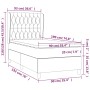 Cama box spring con colchón tela color crema 90x190 cm de vidaXL, Camas y somieres - Ref: Foro24-3128730, Precio: 393,87 €, D...
