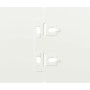 Bordes para césped 50 uds acero laminado frío blanco 10x103 cm