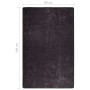 Anthrazitgrauer rutschfester waschbarer Teppich 80x150 cm von vidaXL, Teppiche - Ref: Foro24-337952, Preis: 30,26 €, Rabatt: %