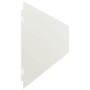Bordes para césped 50 uds acero laminado frío blanco 15x103 cm