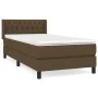Box spring bed with dark brown fabric mattress 90x190 cm by vidaXL, Beds and slatted bases - Ref: Foro24-3129916, Price: 290,...