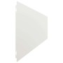 Bordes para césped 30 uds acero laminado frío blanco 20x103 cm