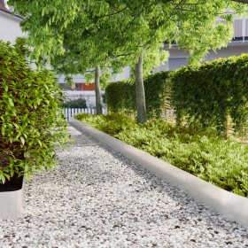 Bordes para césped 30 uds 20x103 cm acero inoxidable