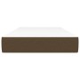 Colchón de muelles ensacados tela marrón oscuro 90x190x20 cm de vidaXL, Colchones - Ref: Foro24-347697, Precio: 138,34 €