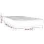 Taschenfederkernmatratze dunkelbrauner Stoff 90x190x20 cm von vidaXL, Matratzen - Ref: Foro24-347697, Preis: 124,12 €, Rabatt: %