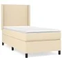 Boxspringbett mit cremefarbener Stoffmatratze 90x190 cm von vidaXL, Betten und Lattenroste - Ref: Foro24-3131238, Preis: 348,...