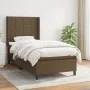 Box spring bed with dark brown fabric mattress 90x190 cm by vidaXL, Beds and slatted bases - Ref: Foro24-3131396, Price: 331,...