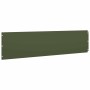 Bordes césped 20 uds acero laminado frío verde oliva 25x103 cm