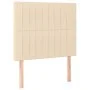 Cama box spring con colchón tela color crema 90x190 cm de vidaXL, Camas y somieres - Ref: Foro24-3131558, Precio: 367,21 €, D...