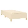 Box spring bed with cream fabric mattress 90x190 cm by vidaXL, Beds and slatted bases - Ref: Foro24-3132118, Price: 368,00 €,...