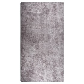 Alfombra lavable antideslizante gris 190x300 cm