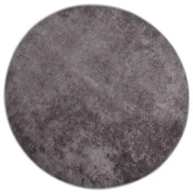 Alfombra lavable antideslizante gris φ120 cm de vidaXL, Alfombras - Ref: Foro24-337963, Precio: 30,10 €, Descuento: %