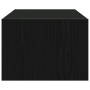 Mueble de TV con luces LED roble negro 100X35,5x25 cm