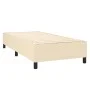Box spring bed with cream fabric mattress 90x190 cm by vidaXL, Beds and slatted bases - Ref: Foro24-3136722, Price: 392,08 €,...