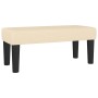 Cama box spring con colchón tela color crema 90x190 cm de vidaXL, Camas y somieres - Ref: Foro24-3136722, Precio: 379,03 €