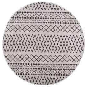 Black and white non-slip washable rug φ120 cm by vidaXL, Rugs - Ref: Foro24-337975, Price: 22,63 €, Discount: %