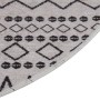 Black and white non-slip washable rug φ120 cm by vidaXL, Rugs - Ref: Foro24-337975, Price: 22,63 €, Discount: %