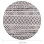 Black and white non-slip washable rug φ120 cm by vidaXL, Rugs - Ref: Foro24-337975, Price: 22,34 €, Discount: %