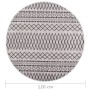 Black and white non-slip washable rug φ120 cm by vidaXL, Rugs - Ref: Foro24-337975, Price: 22,63 €, Discount: %