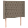 Cama box spring colchón y luces LED tela gris taupe 90x190 cm de vidaXL, Camas y somieres - Ref: Foro24-3139081, Precio: 383,...
