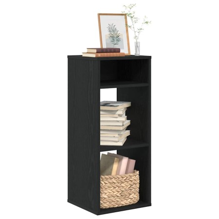 Estantería de madera de ingeniería negra 34x31x80 cm en Librerías y estanterías | Comprar online en Foro24