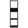 Estantería de madera contrachapada negra 34x31x112 cm