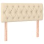 Boxspringbett mit cremefarbener Stoffmatratze 90x190 cm von vidaXL, Betten und Lattenroste - Ref: Foro24-3140262, Preis: 342,...